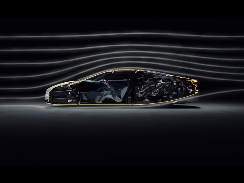 A aerodinâmica do Bugatti Tourbillon